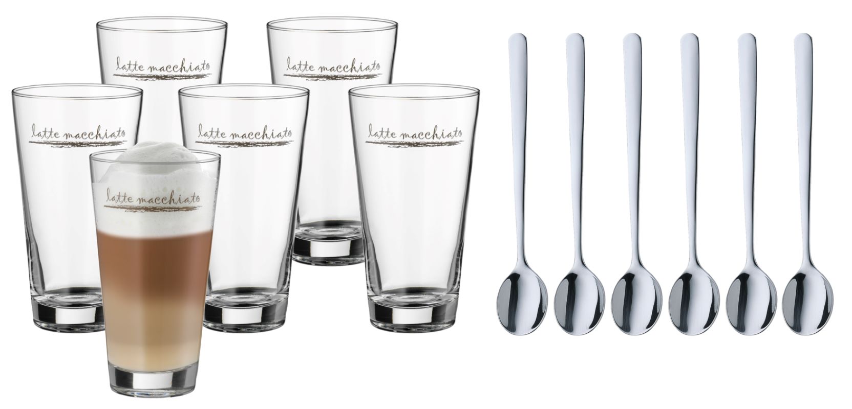 WMF Clever & More Latte Macchiato Set, 12-teilig