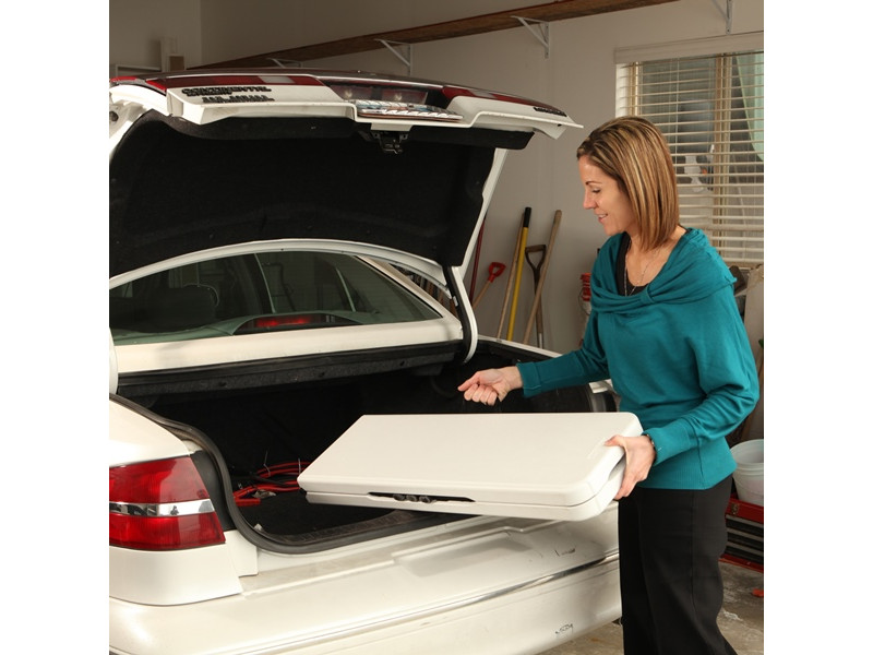 LIFETIME Klappbank Kunststoff weiss