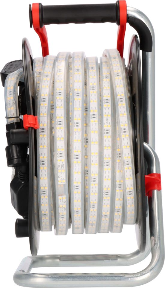 BRENNENSTUHL LED-Lichtschlauch BS2540SI D auf Aufbewahrungstrommel - 25m beidseitig