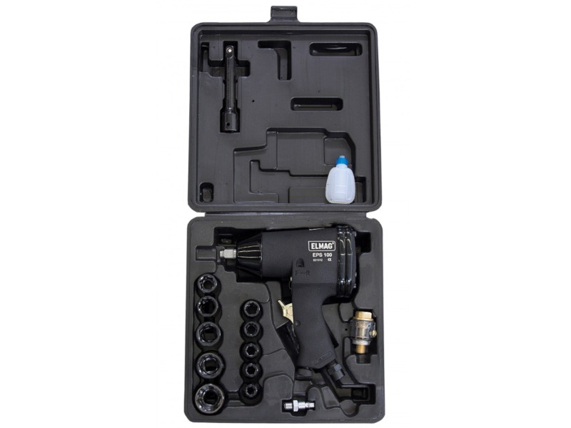 ELMAG Druckluft- Schlagschrauber im Koffer mit Zubehör EPS 100 K