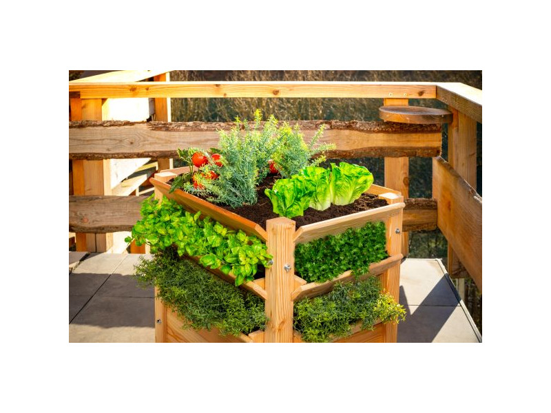 WESTMANN Premium Hochbeet Lärche 65x65x73 cm natur