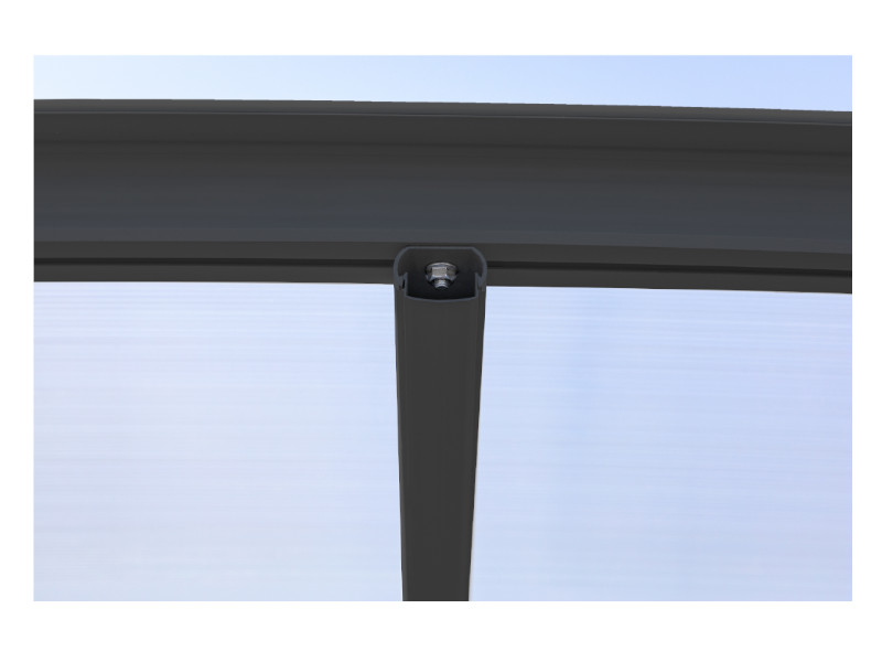 WESTMANN Flachdach Carport 305x503x232 anthrazit 15m²