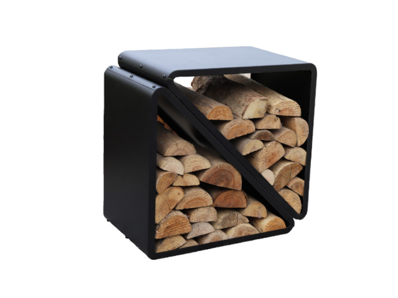 WESTMANN Kaminholzregal 57x36x56 cm schwarz