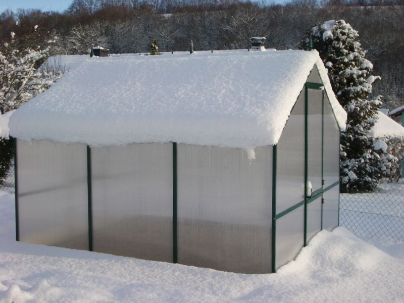 KGT Gewächshaus ORCHIDEE III Alu BLANK - 297 x 233 cm - 10mm Vergl.