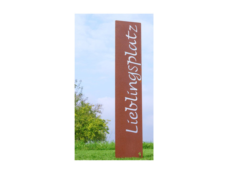 PRIMA TERRA Gartenstelen "LIEBLINGSPLATZ"  120x20cm