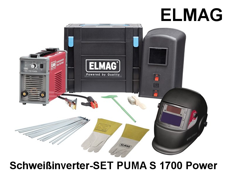 ELMAG Schweißinverter-SET PUMA S 1700 POWER - 230V inkl. Transportkoffer