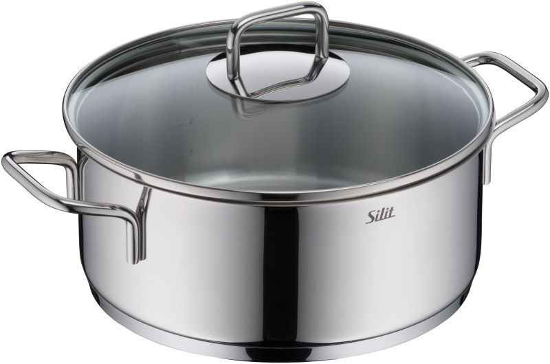SILIT Extra Cook Bratentopf 24 cm mit Glasdeckel