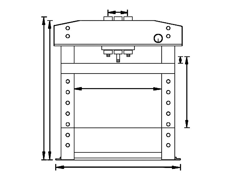 UNICRAFT Hydraulische Werkstattpresse WPP 10 TE