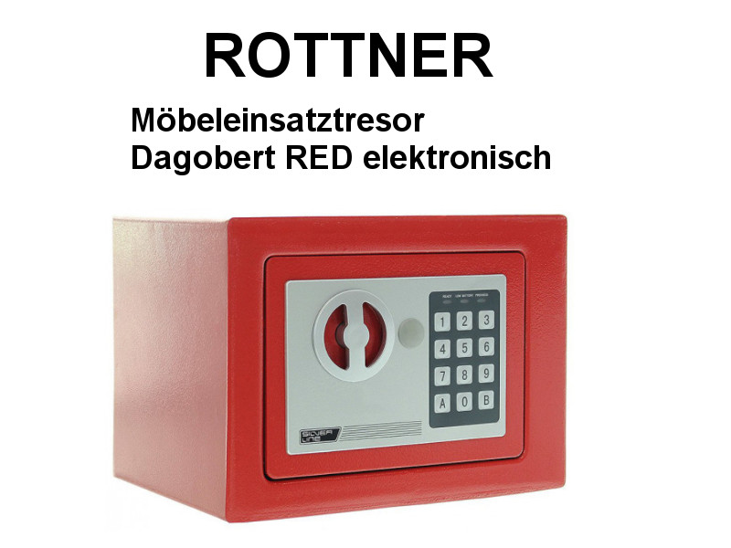 ROTTNER Möbeleinsatztresor Dagobert RED elektronisch