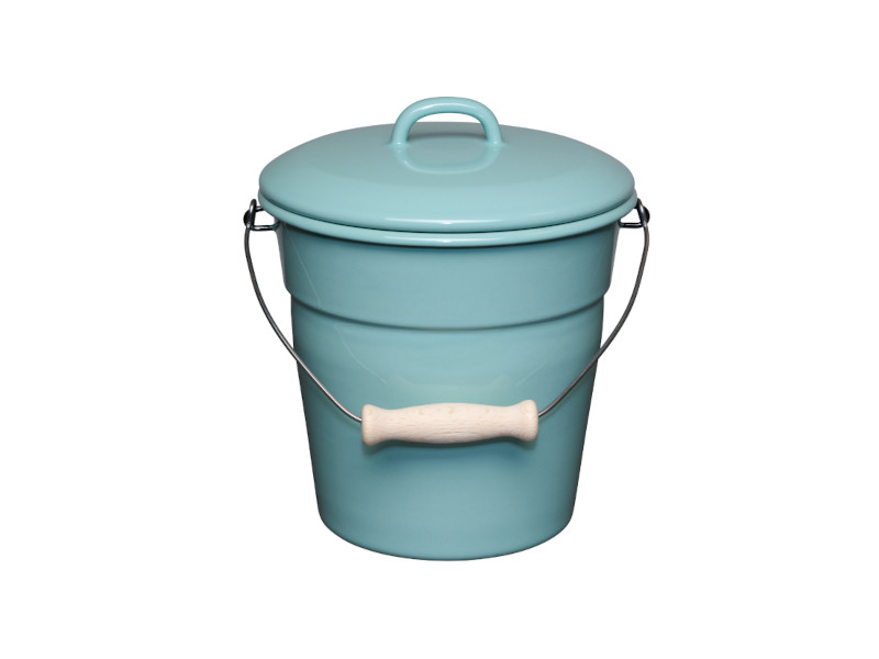 RIESS Email Allzweckeimer mit Deckel 20cm 3,5L NATURE-GREEN LIGHT