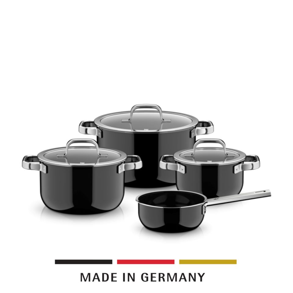 WMF Fusiontec Mineral Pro, Topf-Set, 4-teilig, Black