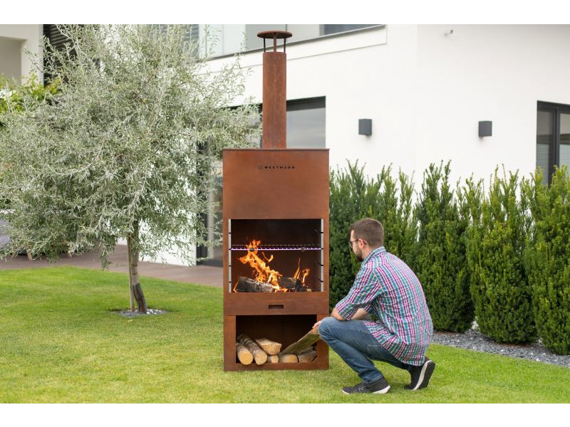 WESTMANN Grill und Gartenkamin rost