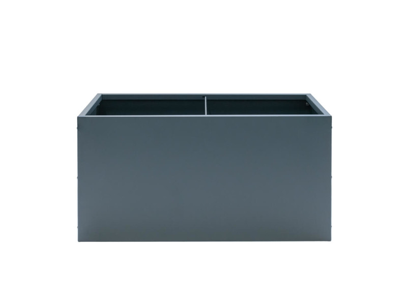HERSTERA Pflanzgefäß Metall 100x50x50 anthrazit