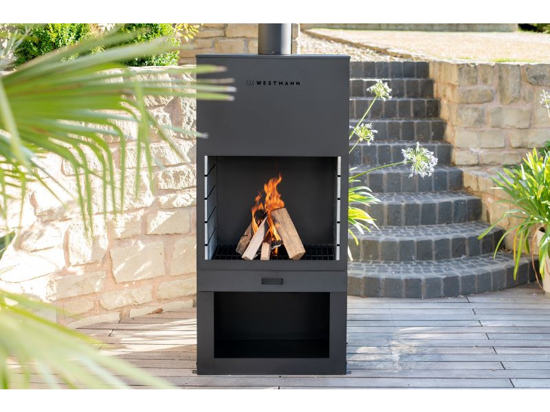 WESTMANN Grill und Gartenkamin schwarz