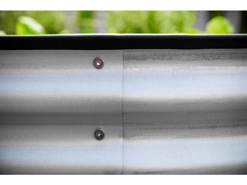 WESTMANN Hochbeet Metall Oval 160x80x82 cm silber