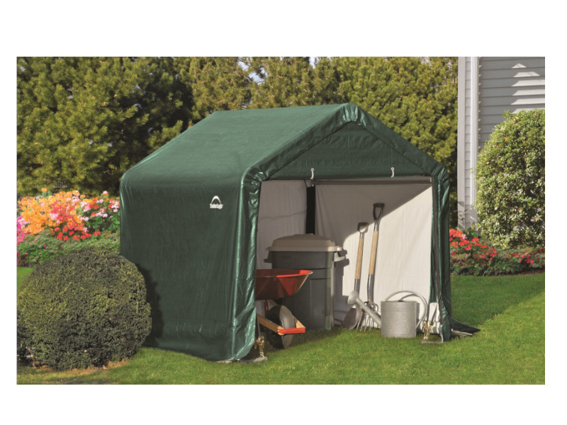 SHELTERLOGIC Gerätehaus Folienhaus 3,24m² 180x180x180 cm GRÜN