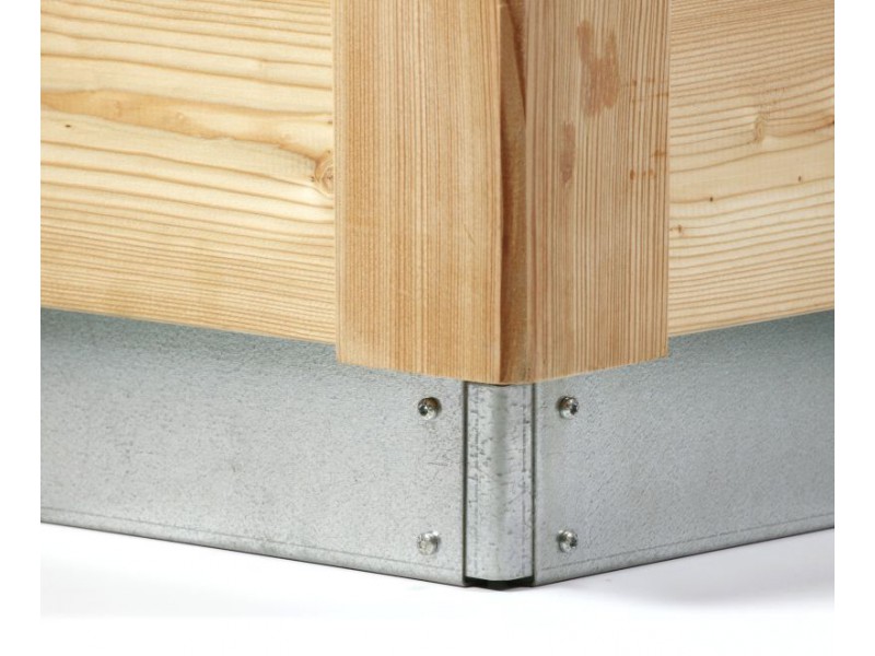 KGT Hochbeet WOODY SMALL 125 x 99 x 79 cm Lärche + Stahlfundament