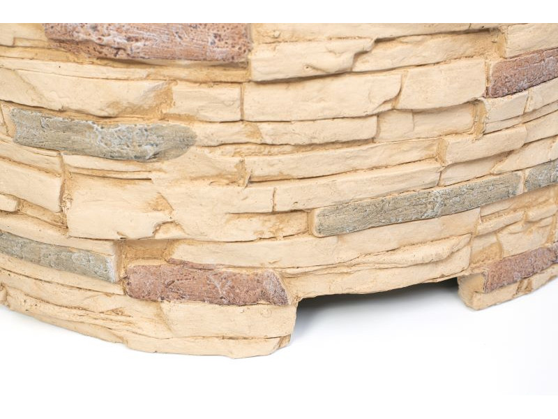 WESTMANN Feuerstelle mit Abfanggitter Steinoptik