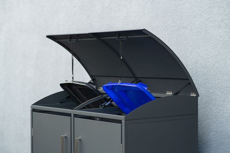 WESTMANN Mülltonnenbox metall Moderna 2x240 l