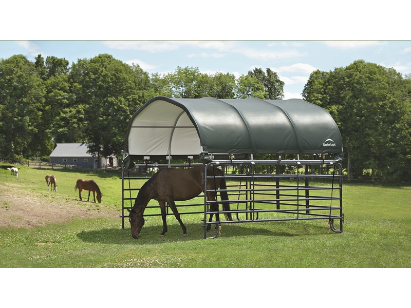 SHELTERLOGIC Weidezelt - Foliengarage Überdachung 13,7 m²