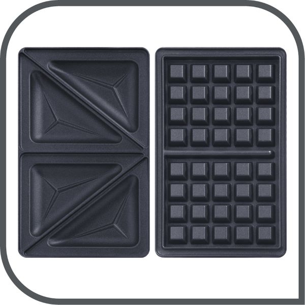 TEFAL Snack Time SW341D Sandwichtoaster Waffeleisen 2 in 1