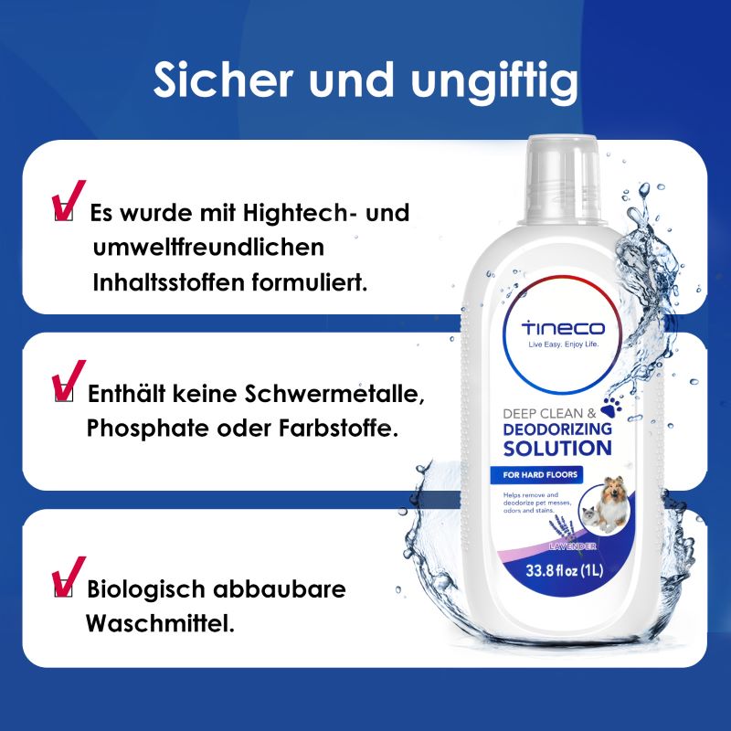 TINECO Reinigungslösung 1 Lt. - cleaning solution PET (Lavendelduft)