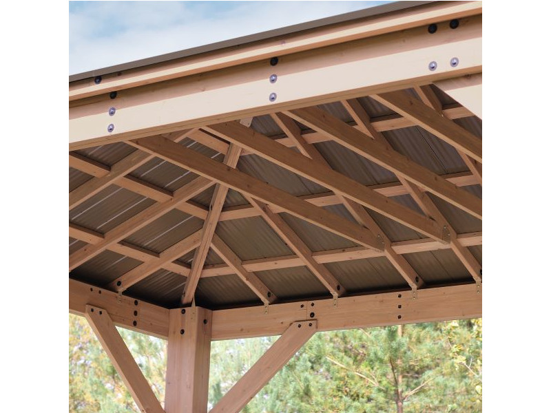WESTMANN Holzpavillon DEVON 371x490 cm natur "12x16"