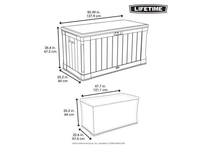LIFETIME Kissenbox HARMONY Lichtgrau 440 L