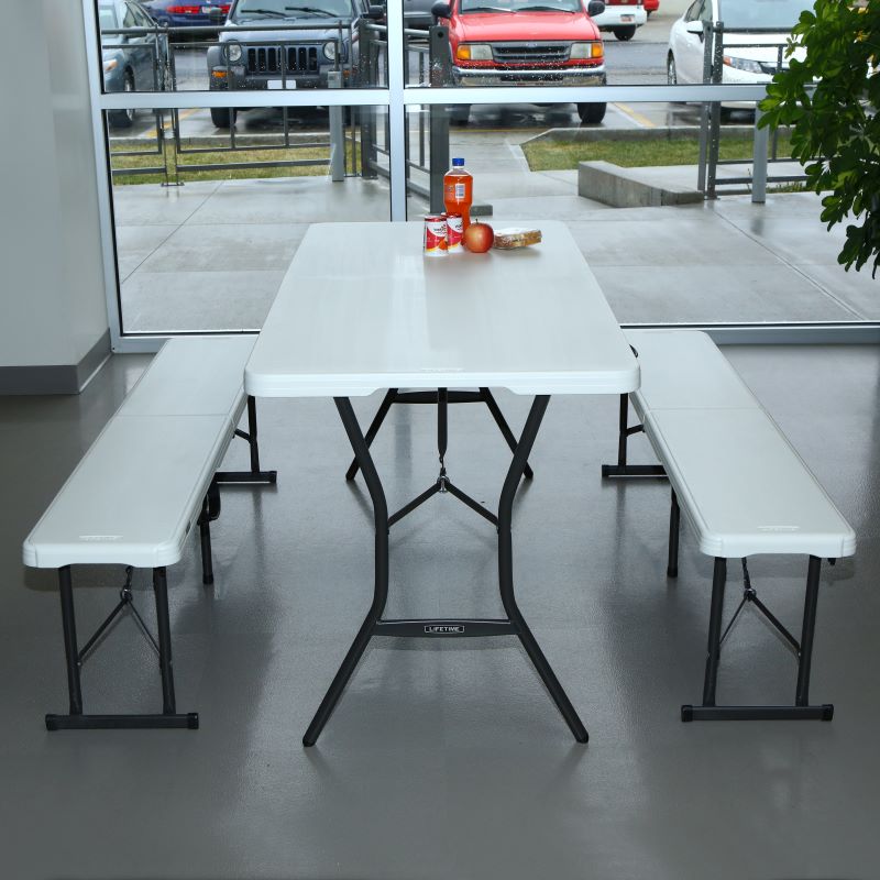 LIFETIME Kunststoff Bierzeltgarnitur, 3-teilig, 182x76x74 cm