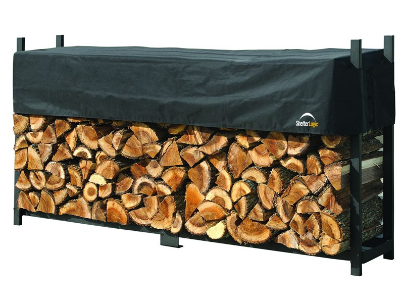 SHELTERLOGIC Kaminholzregal mit Abdeckung 36x239x119cm