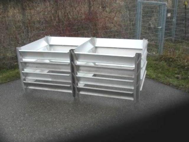 KOMPOSTER Anbauteil 90 x 90 x 80 aus witterungsbeständigem Aluminium, Metall