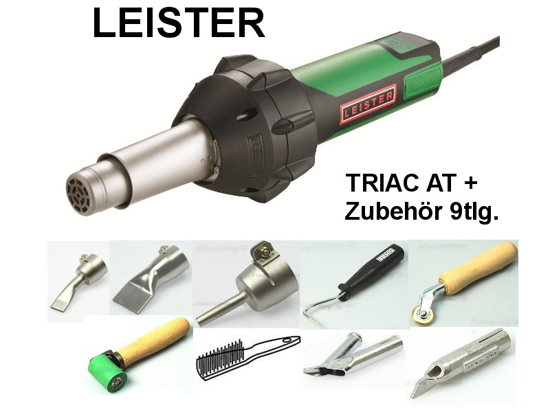 LEISTER Triac AT 230V/1600W im Koffer mit Zubehör - Sparset