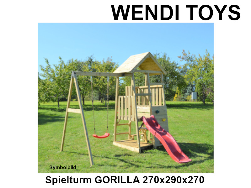 WENDI TOYS Spielturm GORILLA 270x290x270