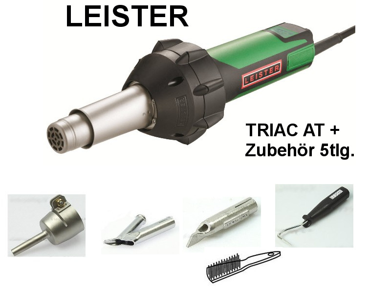 LEISTER Triac AT 230V/1600W im Koffer mit Zubehör - SET Ziehschweißen