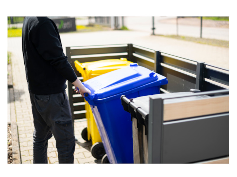 WESTMANN PLANUM 120 3er Mülltonnenverkleidung 240l Holzoptik