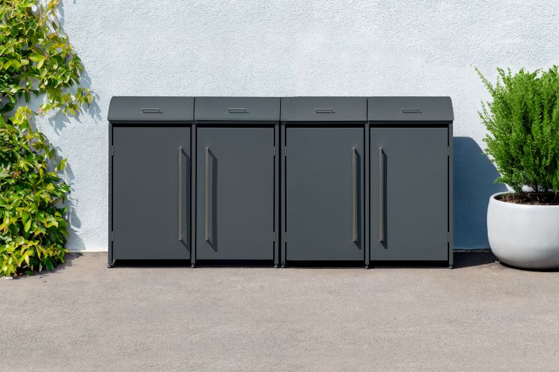 WESTMANN Mülltonnenbox metall Moderna 4x240 l