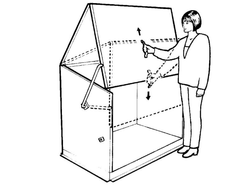 TRIMETALS Aufbewahrungsbox SESAME inkl. Metallboden 185x76x139cm