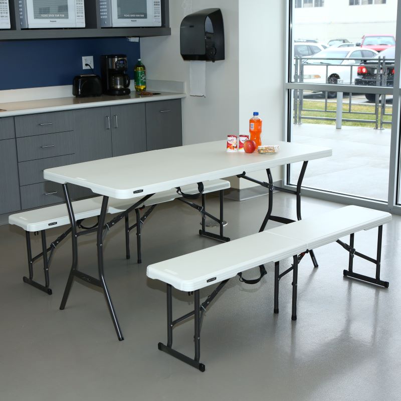 LIFETIME Kunststoff Bierzeltgarnitur, 3-teilig, 182x76x74 cm