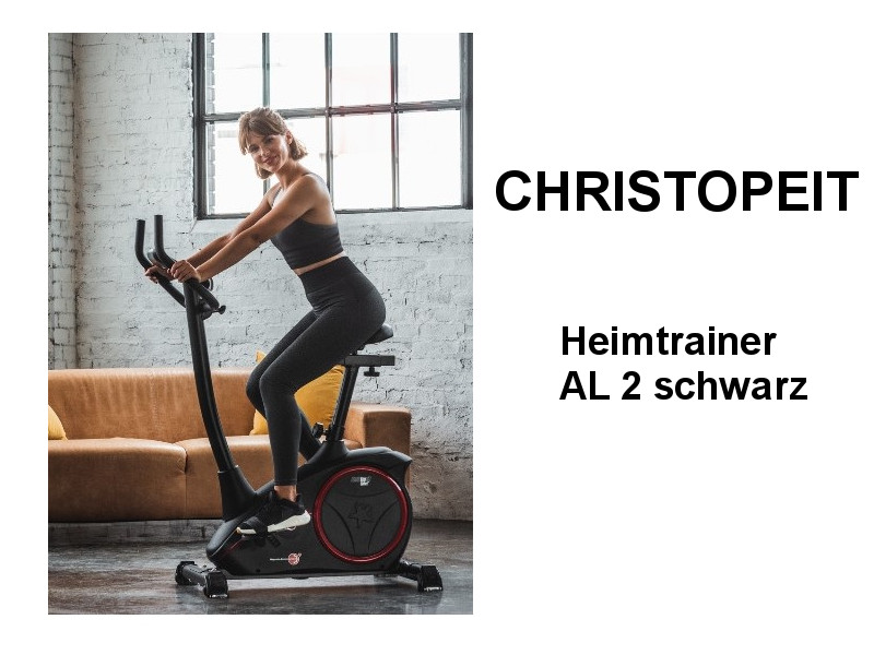 CHRISTOPEIT Heimtrainer Ergometer AL 2 Black Edition