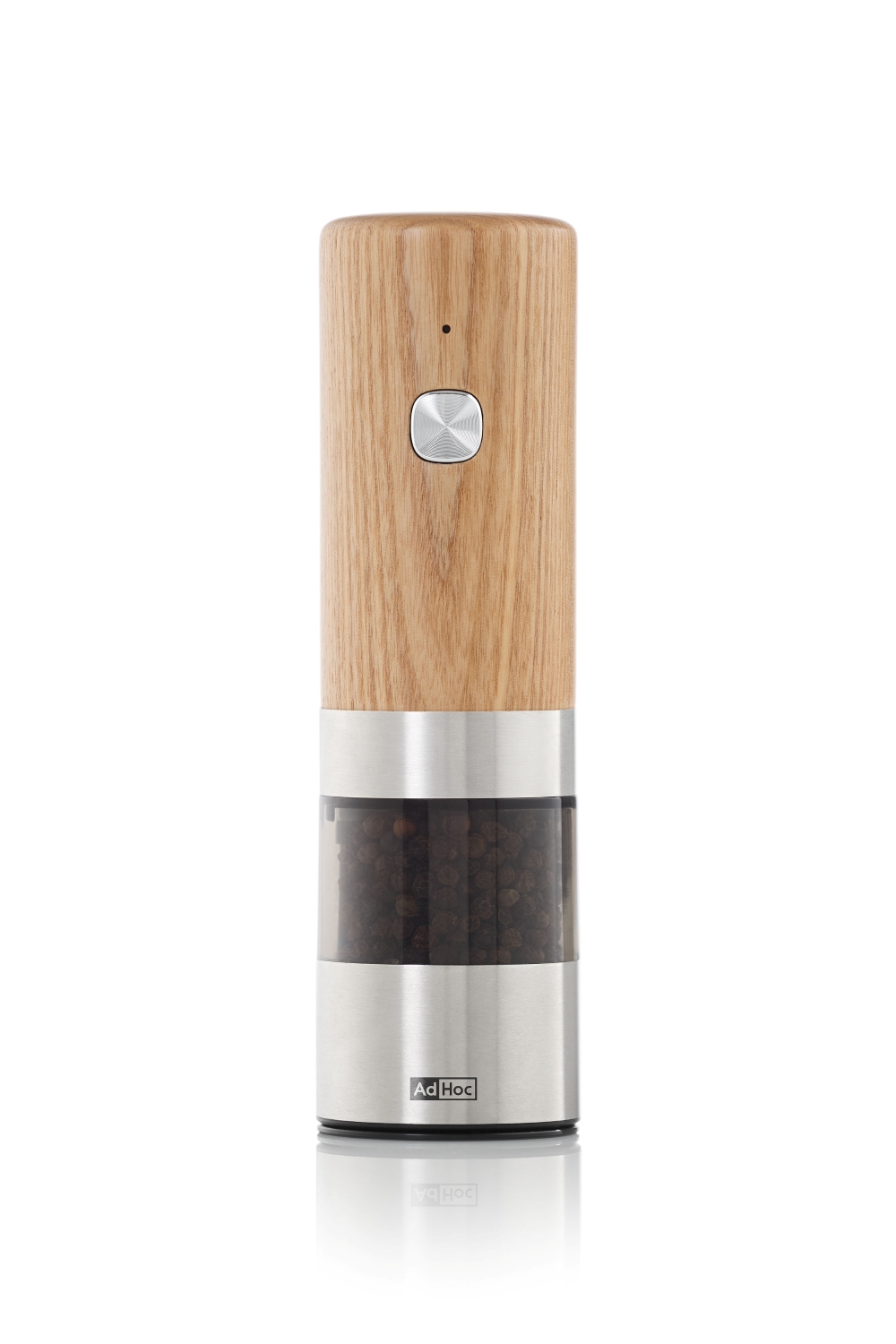 AdHoc i.Mill EP163 Elektrische Pfeffer- & Salzmühle USB-C 17 cm Eschenholz