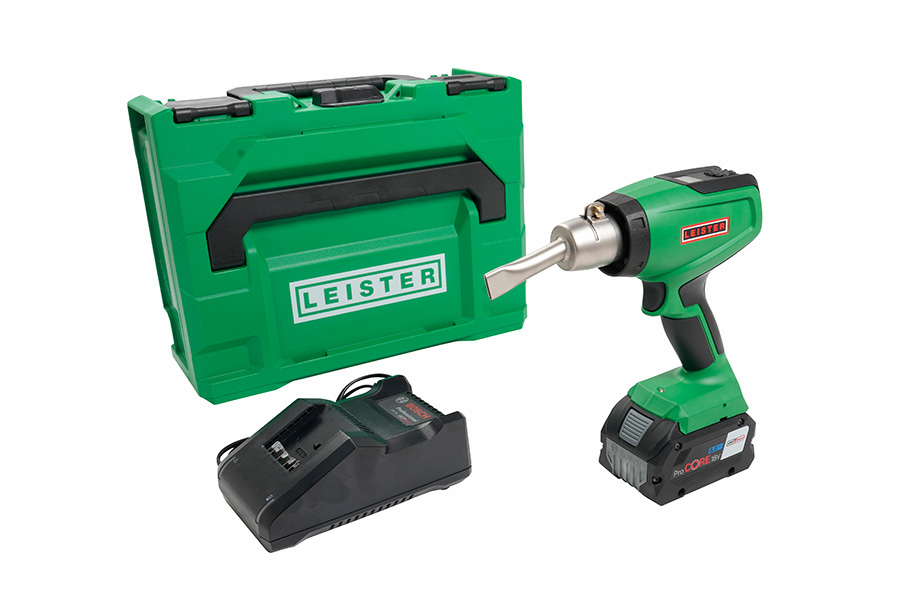 LEISTER Akku-Heißluftgebläse NEXHEAT 300 A-LP 18V/600W 179.255 im Koffer, inkl. Akku und Ladegerät