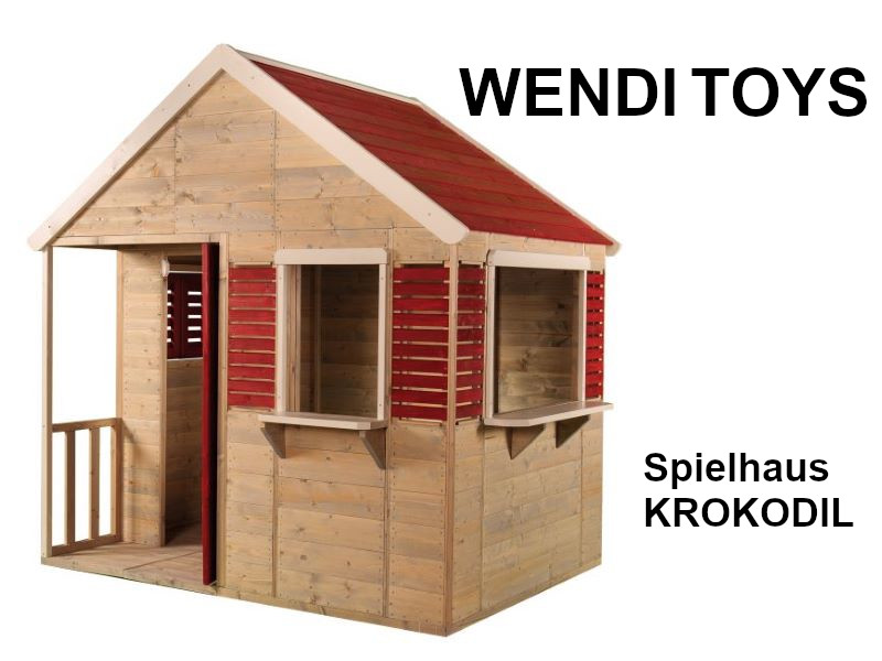 WENDI TOYS Spielhaus KROKODIL 120x155x168