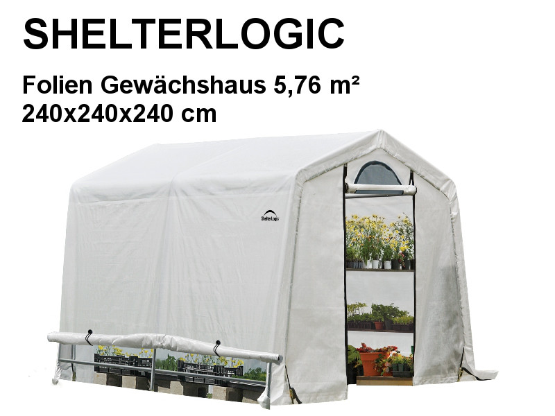 SHELTERLOGIC Folien Gewächshaus Treibhaus 5,76m²