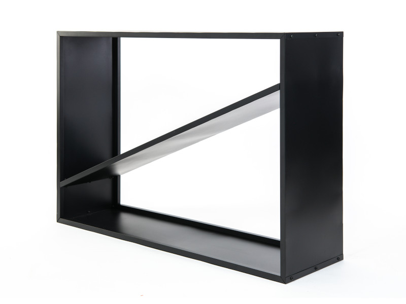 WESTMANN Kaminholzregal 115x35x80 cm schwarz