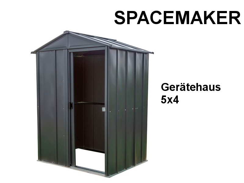SPACEMAKER Gerätehaus aus Metall "5x4" 151x122x198cm