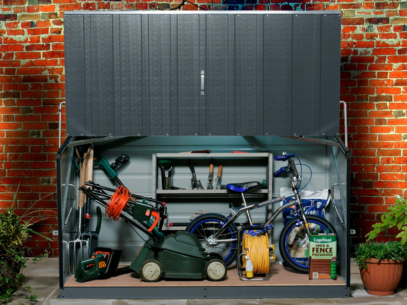 TRIMETALS Aufbewahrungsbox STOREGUARD inkl. Metallboden 196x89x113cm