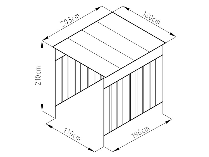WESTMANN Fahrrad- und Rauchunterstand anthrazit