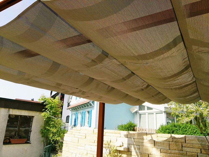 PARAGON Outdoor Pavillon FLORENZ 350x505x236 Holzoptik cocoa