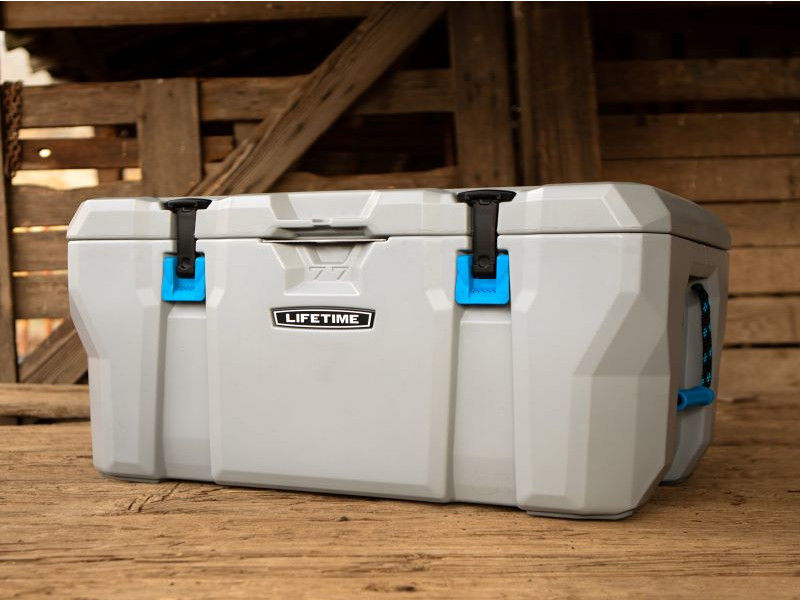 LIFETIME Kühlbox 73 Liter Volumen grau