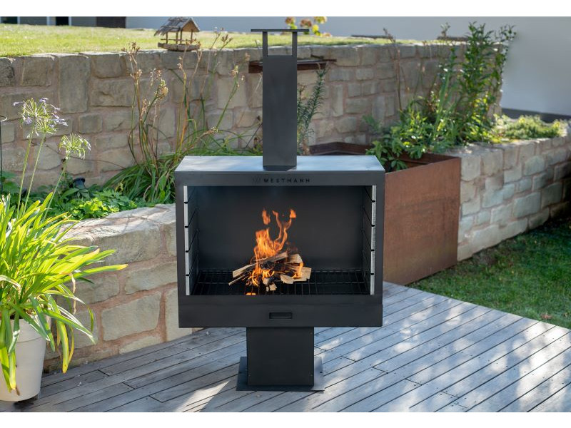 WESTMANN Grill und Kaminofen schwarz